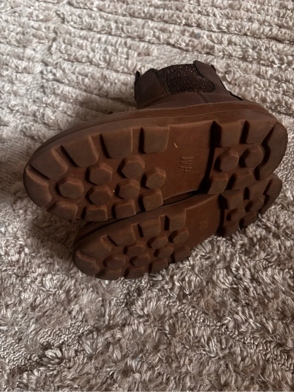 H&M Girls Brown Slip-On Chelsea Boots
